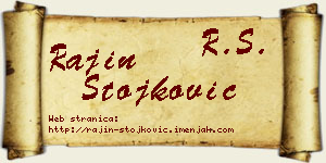 Rajin Stojković vizit kartica